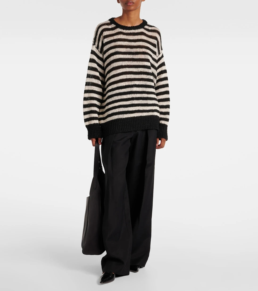 Róhe - Striped linen-blend sweater