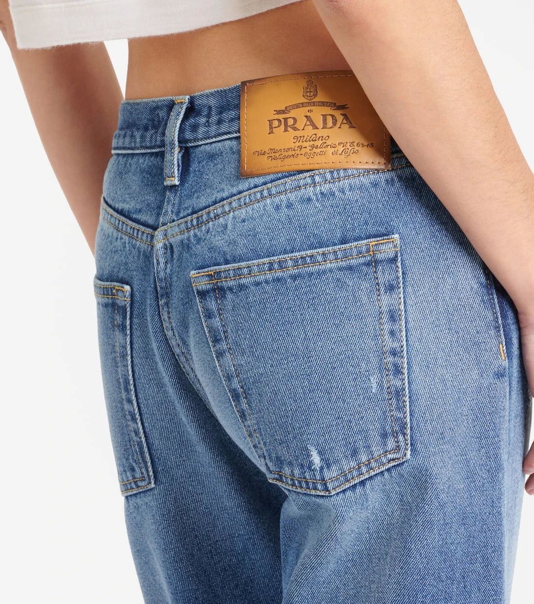 Prada - Mid-rise straight jeans