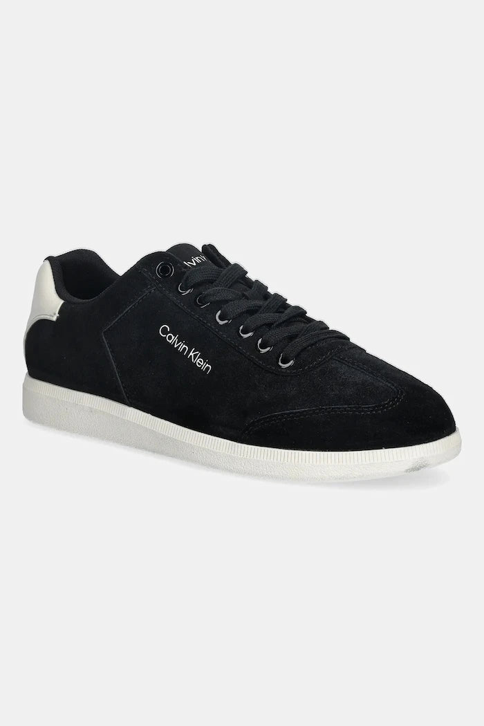 Велурени маратонки Calvin Klein LOW CUPSOLE LACEUP SU