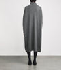 Eskandar Grey Cashmere Wide Rollneck Sweater Dress