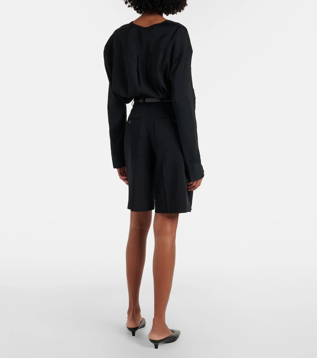 Toteme - High-rise Bermuda shorts