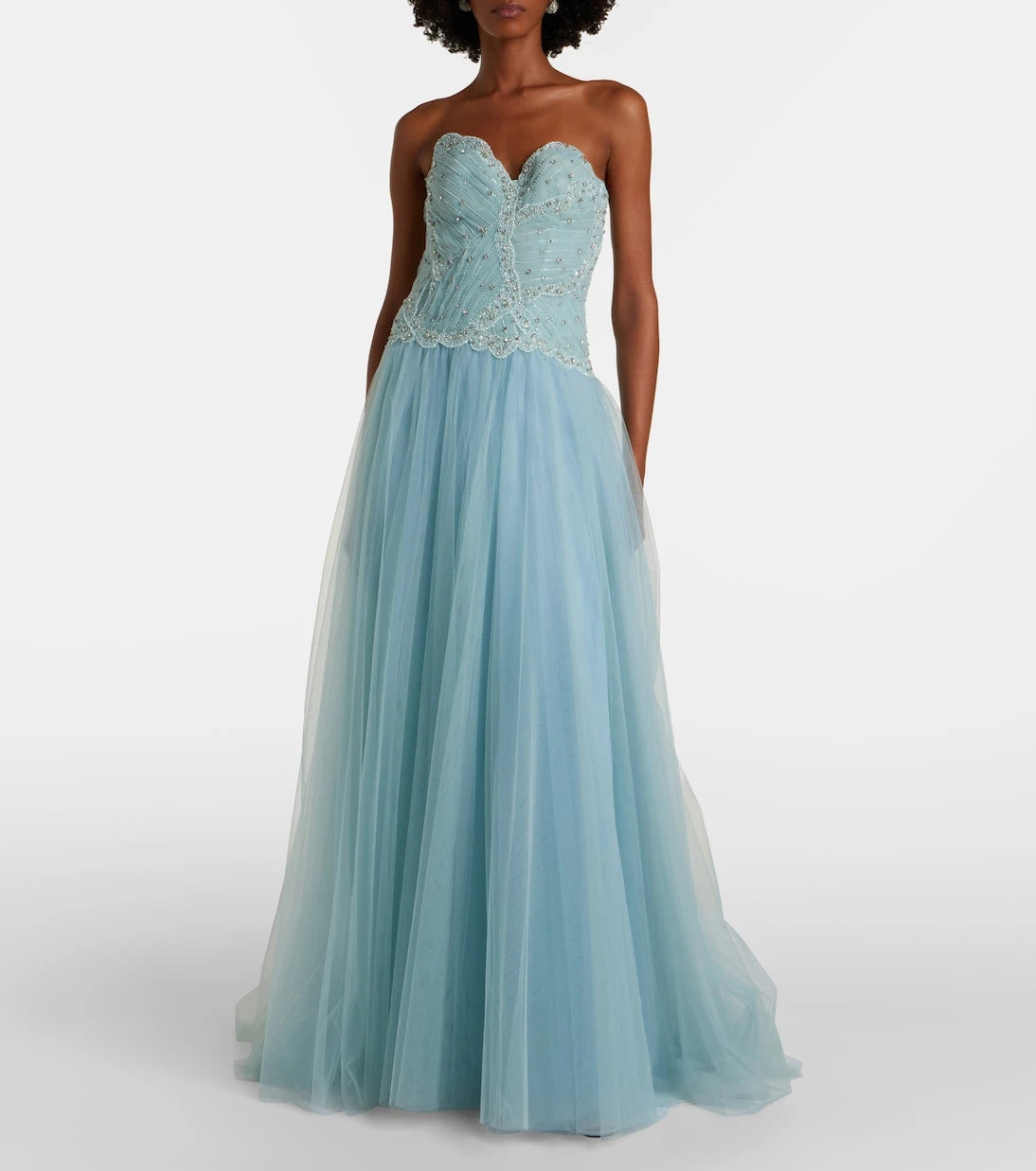 Costarellos - Vivienne embellished tulle gown