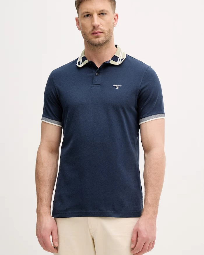 Barbour Yakalı Erkek Pamuklu Callington Tişört