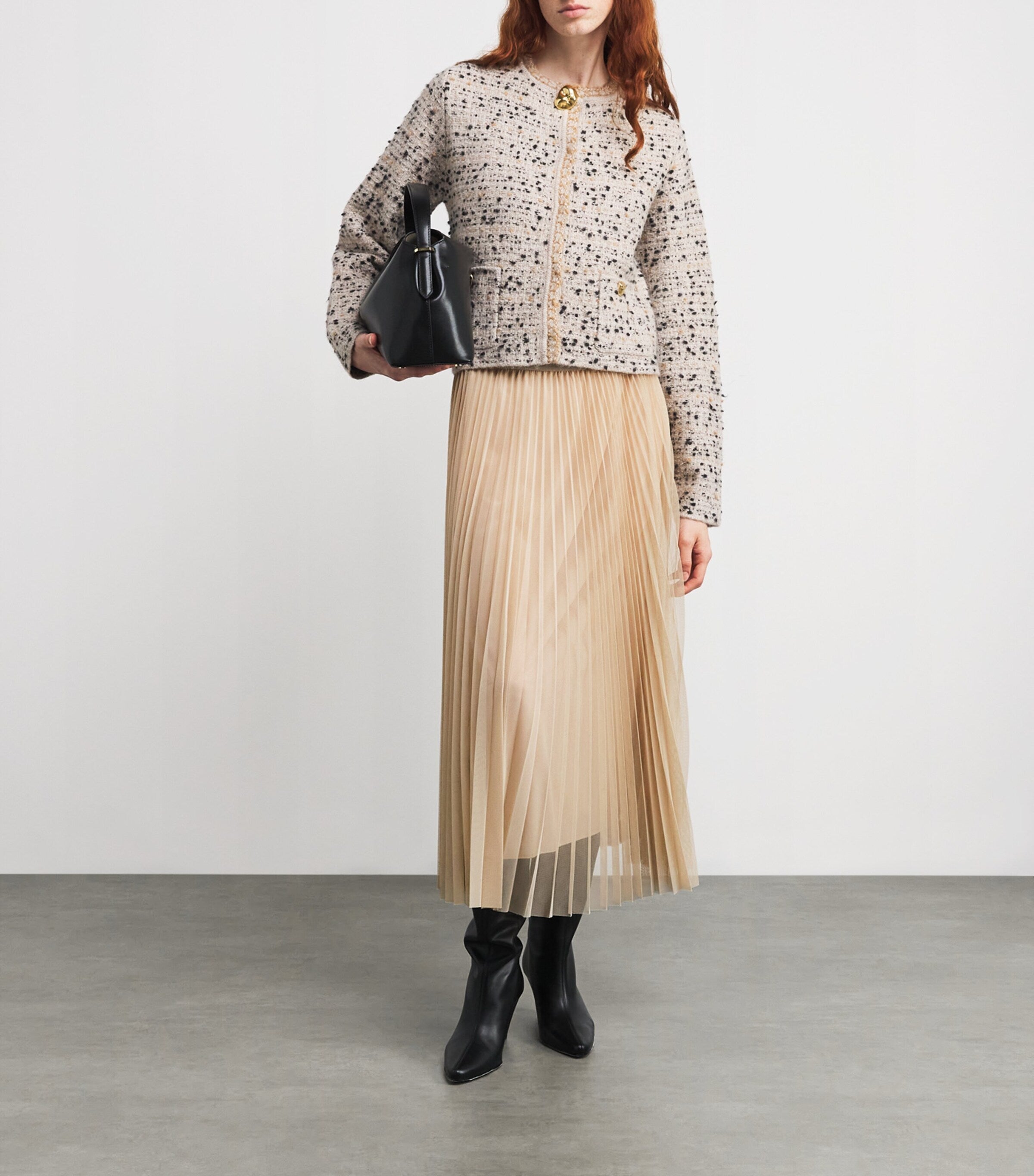 Fabiana Filippi Pink Tulle Maxi Skirt