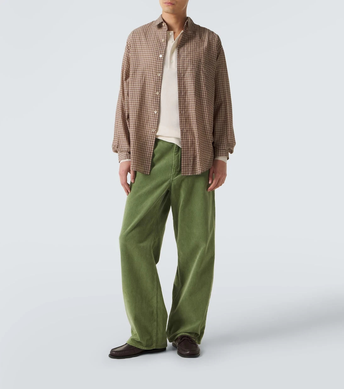 Auralee - Gingham cotton poplin shirt