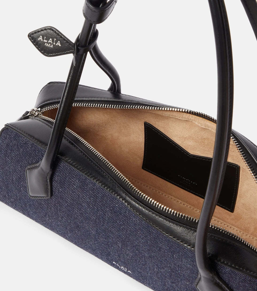 Alaïa - Le Teckel Medium denim shoulder bag