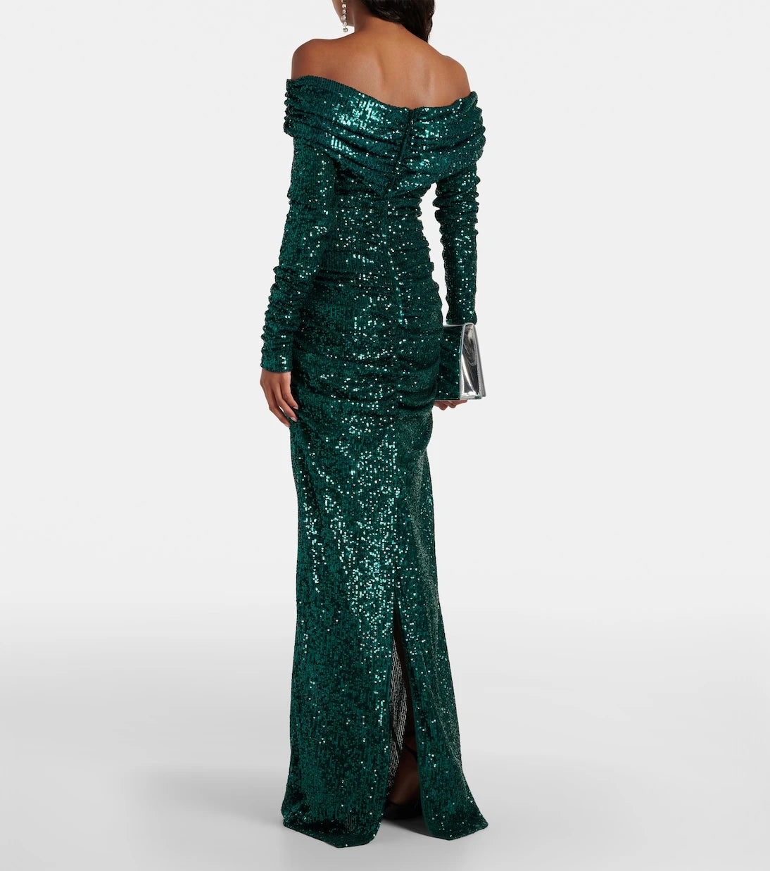 Dolce&Gabbana - Off-shoulder sequined gown