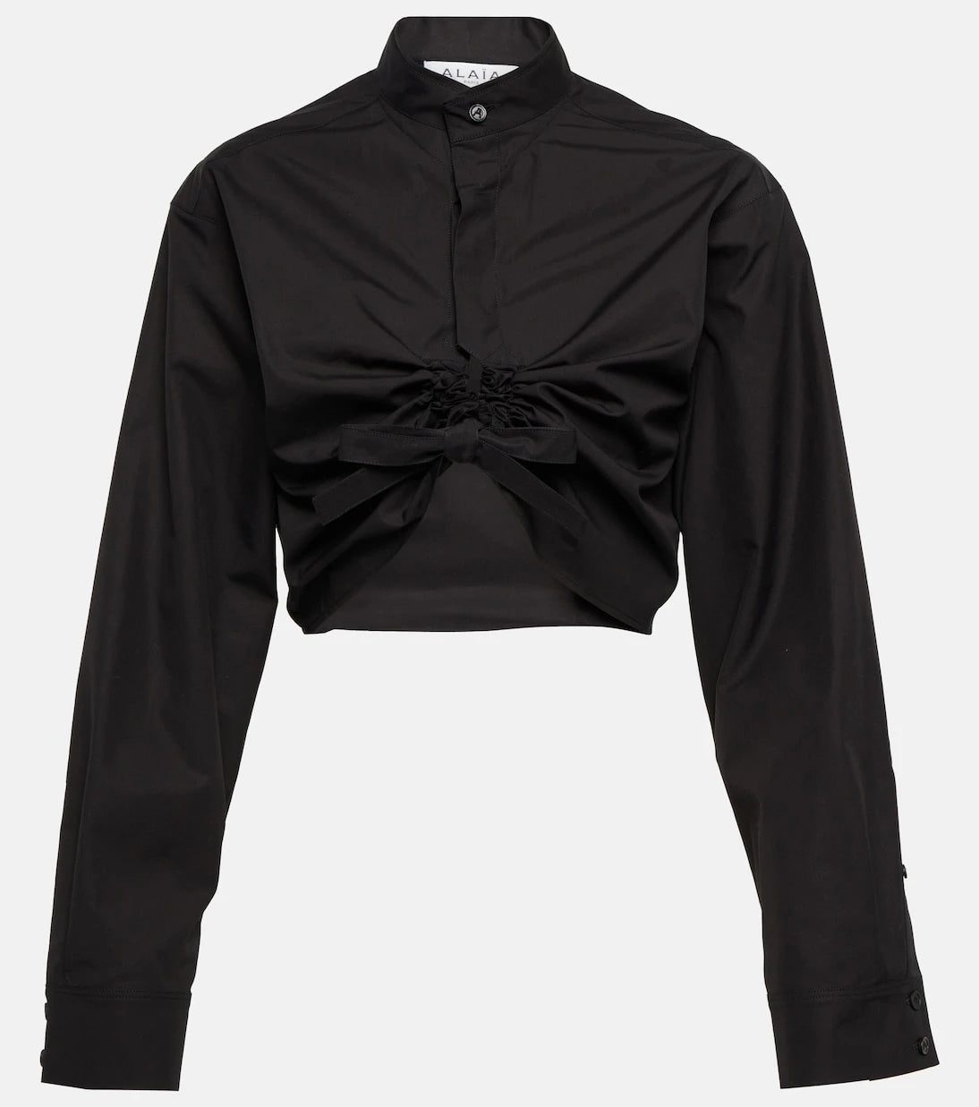 Alaïa - Cropped cotton shirt