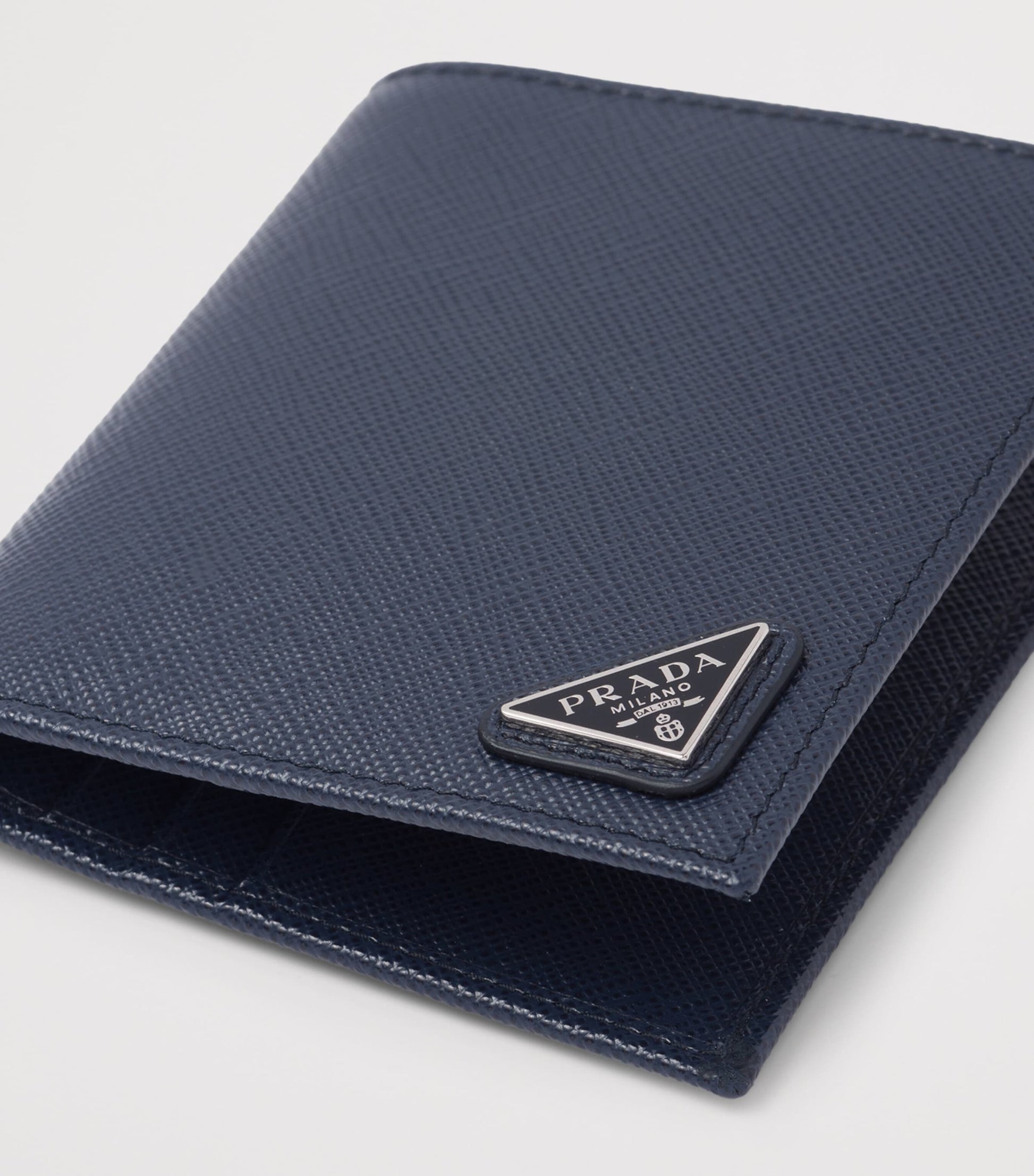 Saffiano Leather Logo Wallet