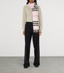 Burberry Pink Cashmere Check Scarf