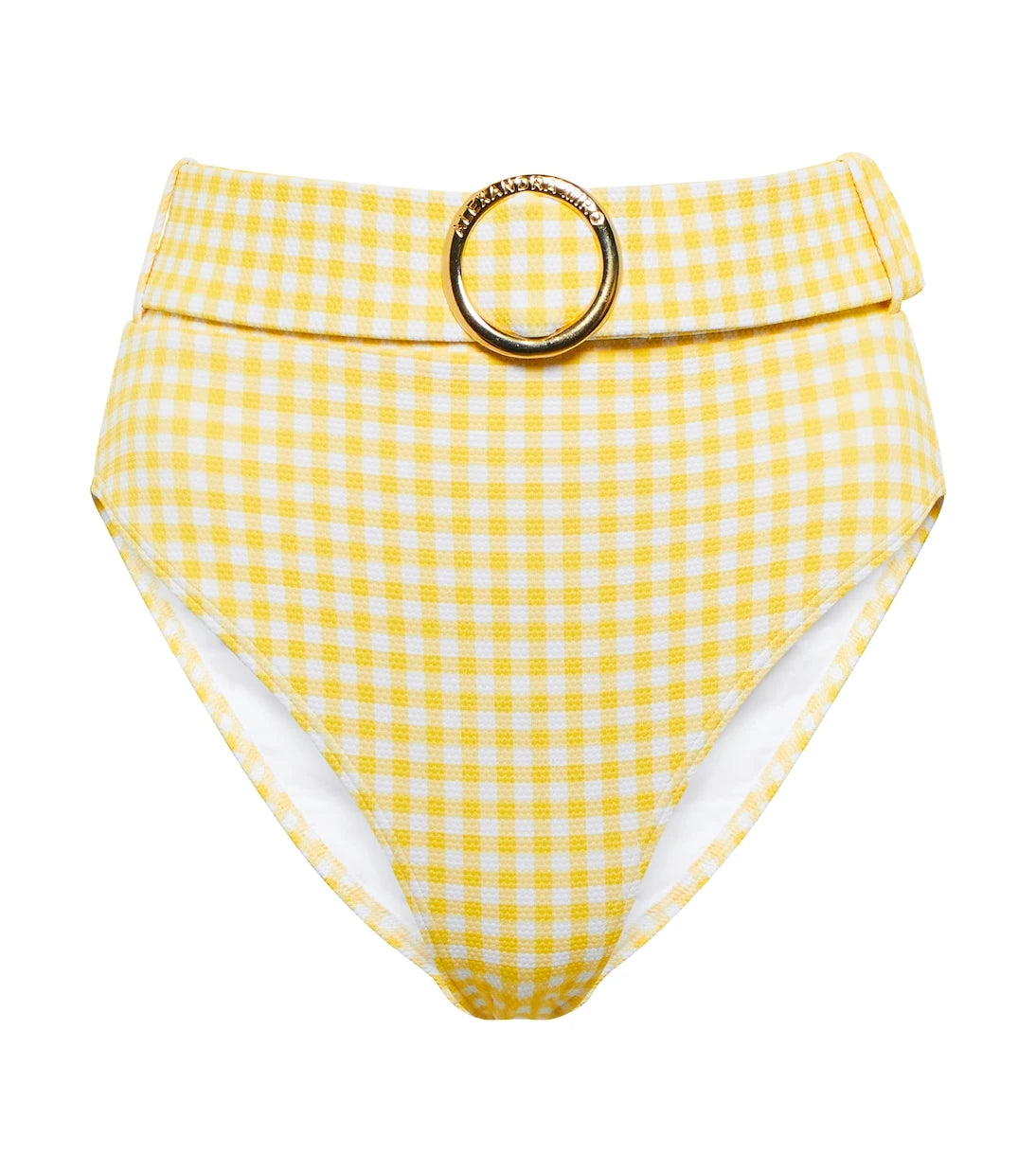 Alexandra Miro - Ursula checked high-rise bikini bottoms