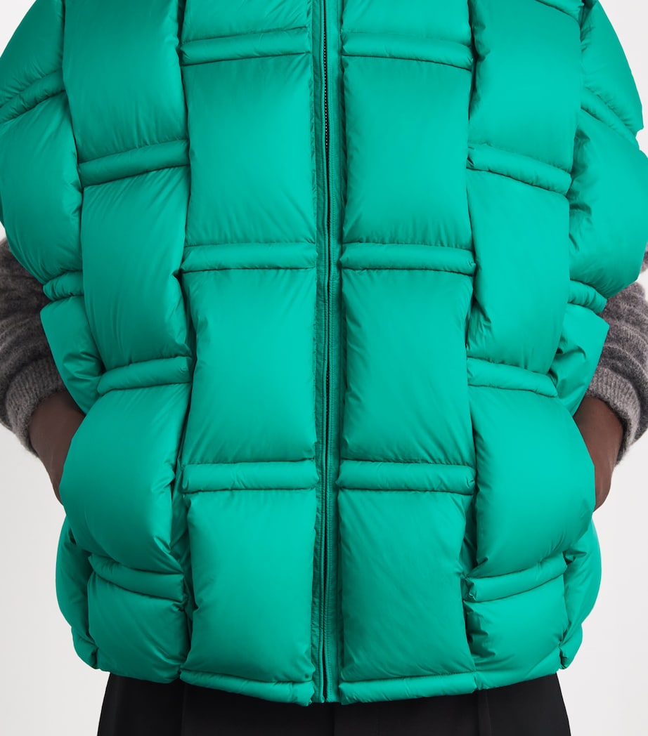 Raxxy Green 3D Down-Filled Puffer Gilet