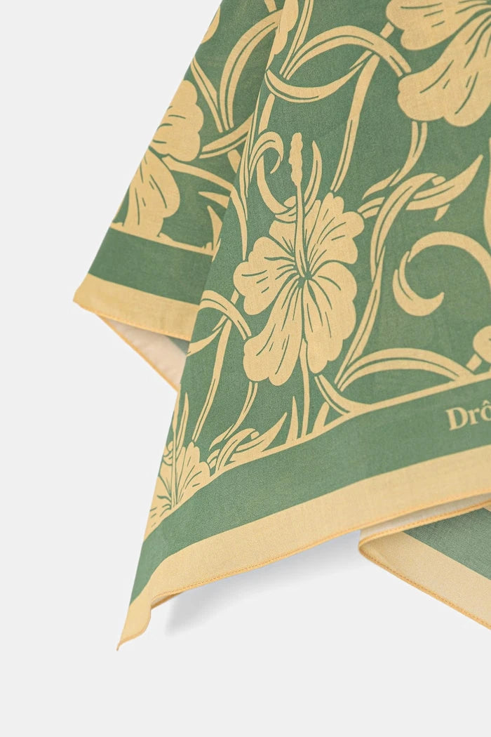 Drôle de Monsieur шал мъжки от памук Monogramme Hibiscus