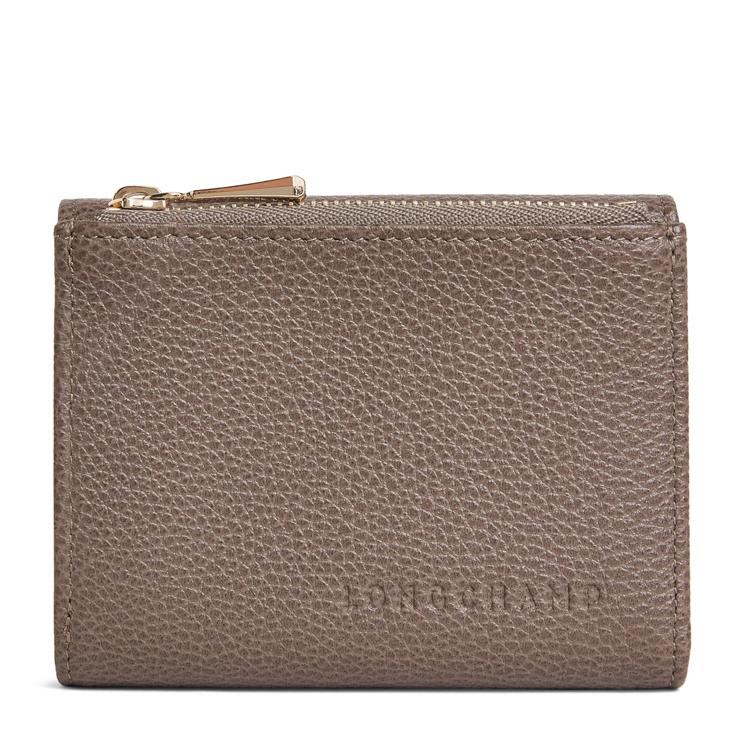 Longchamp Beige Leather Le Foulonné Wallet