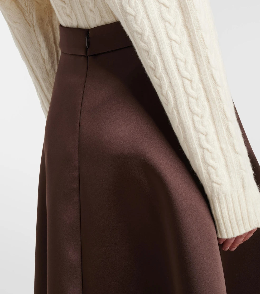 Róhe - Satin midi skirt