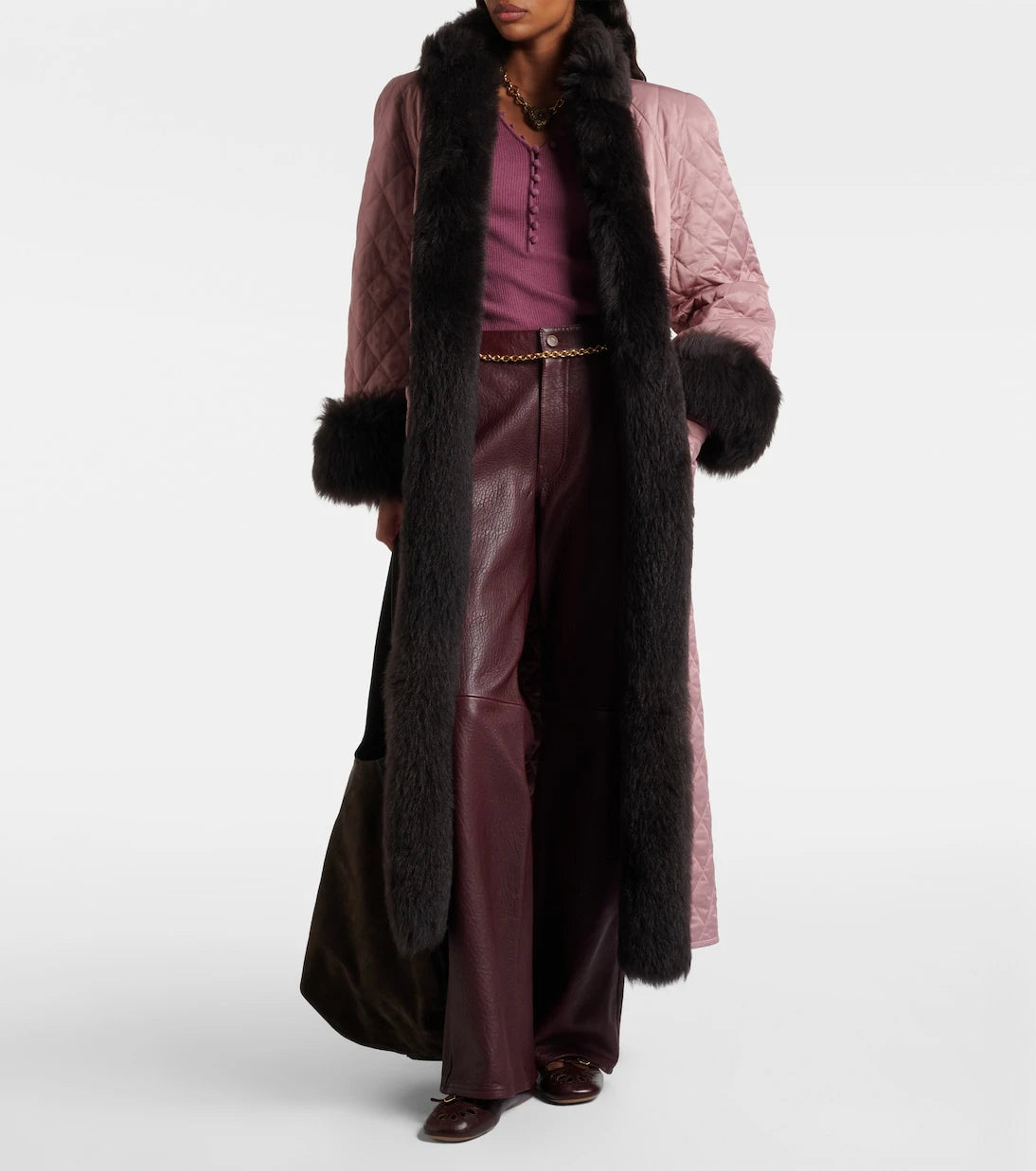 Chloé - Leather flared pants