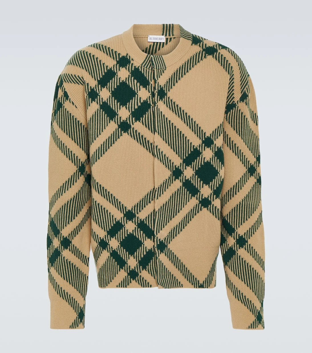 Burberry - Burberry Check wool-blend cardigan