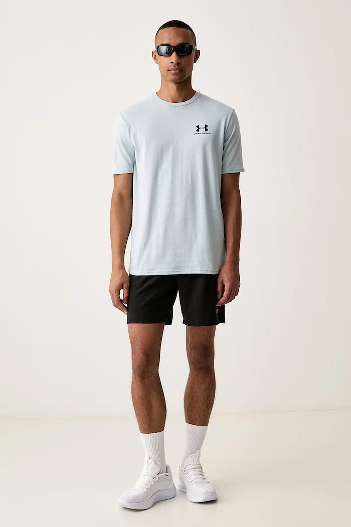 Pamuklu Erkek Antrenman Tişörtü SPORTSTYLE LEFT CHEST