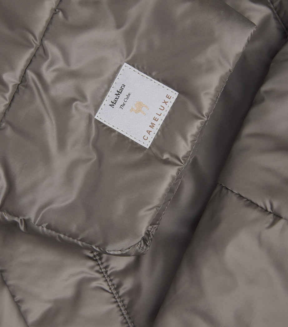 Max Mara Grey The Cube Hooded Puffer Jacket