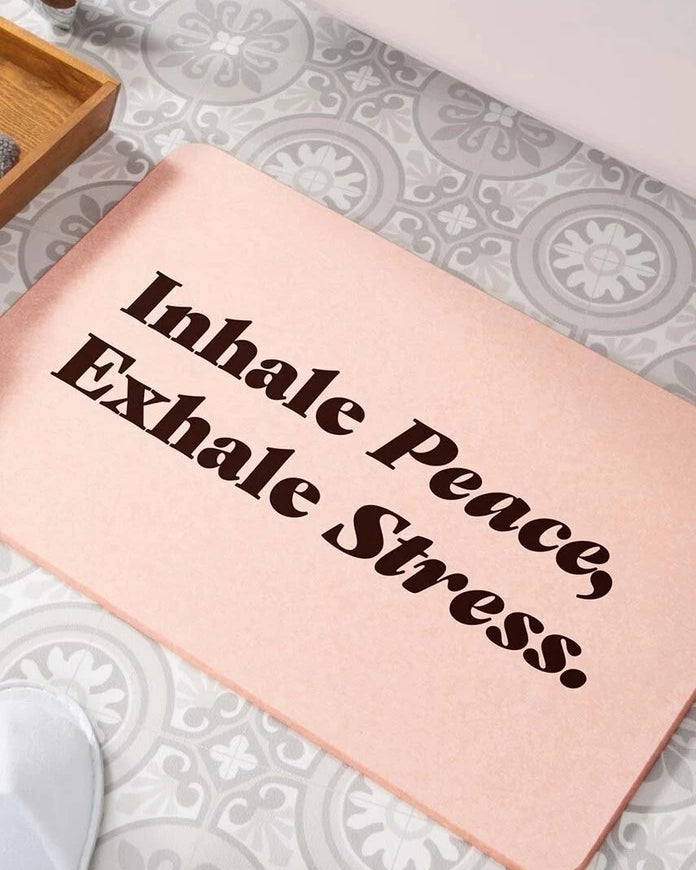 Artsy Doormats Inhale Peace Exhale 39 x 60 cm Banyo Paspası