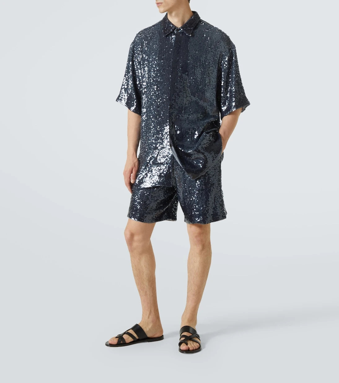 Dries Van Noten - Payetli Bermuda şort