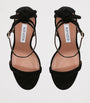 Black Suede Bow Tie Sandals 105