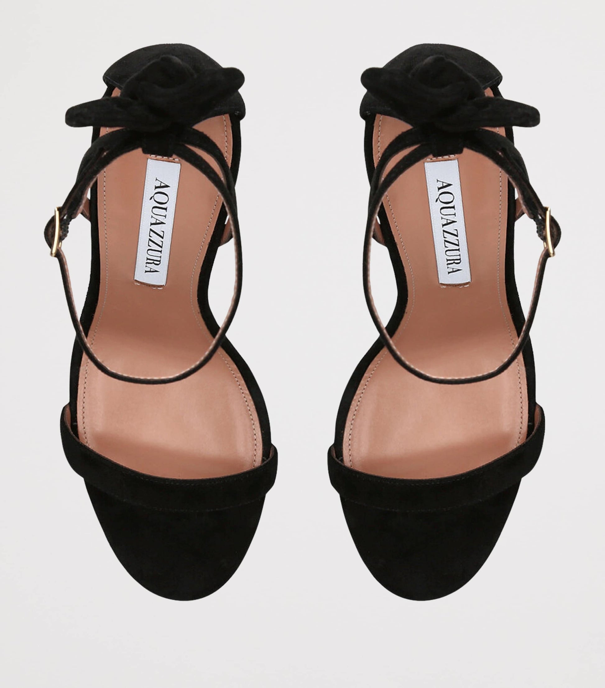 Black Suede Bow Tie Sandals 105