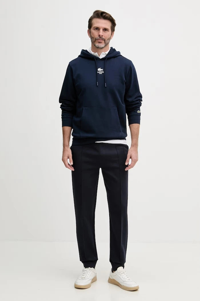 Lacoste суичър с качулка от памук