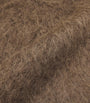 Brown Brushed Alpaca-Blend Sweater