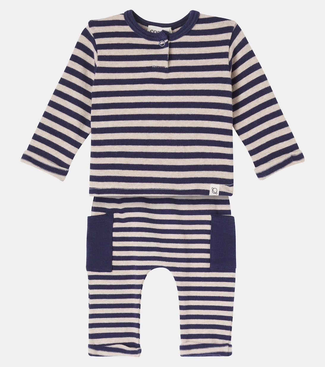 Cozmo - Baby cotton-blend sweater and sweatpants set