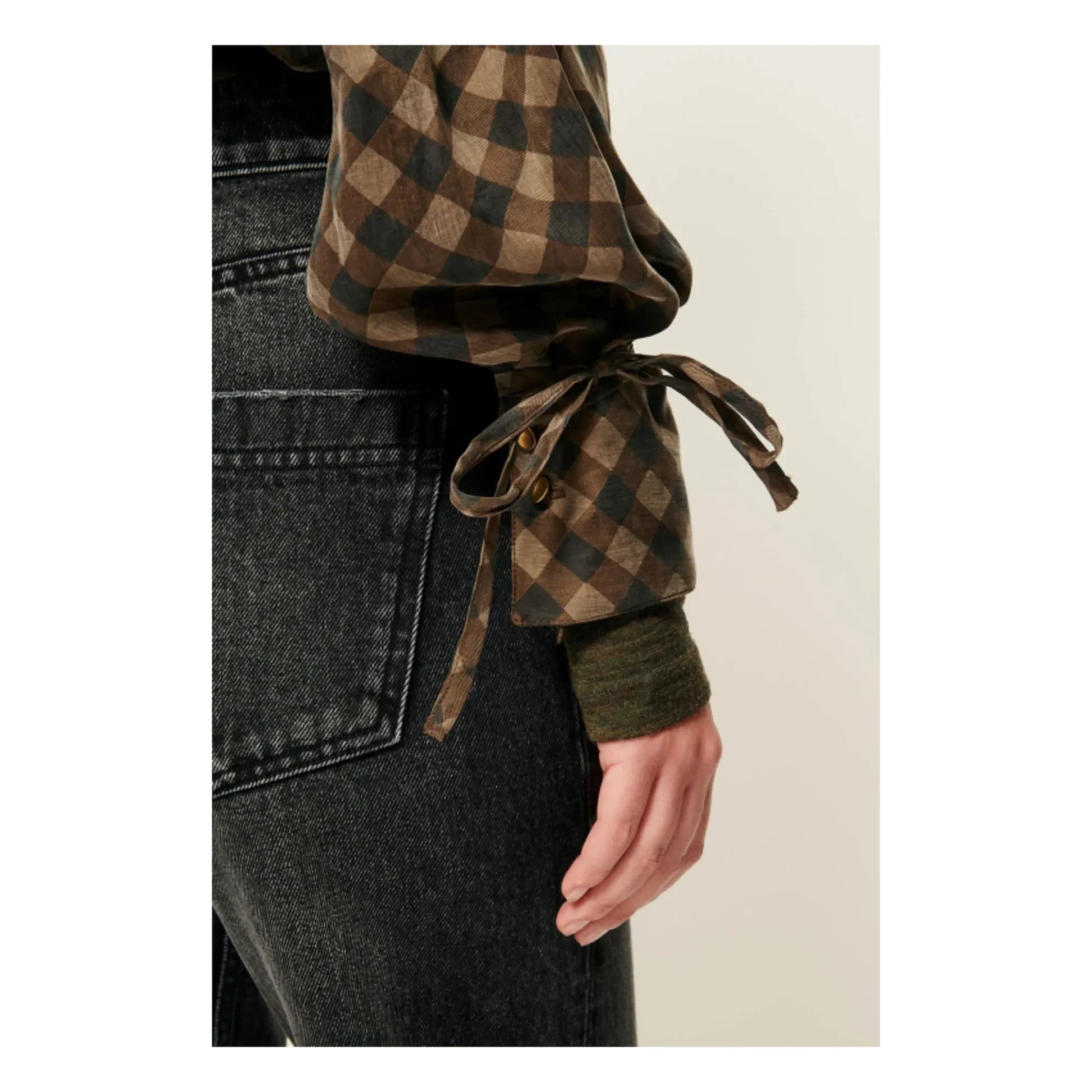Sessùn - Armanchecks Carreaux shirt | Khaki