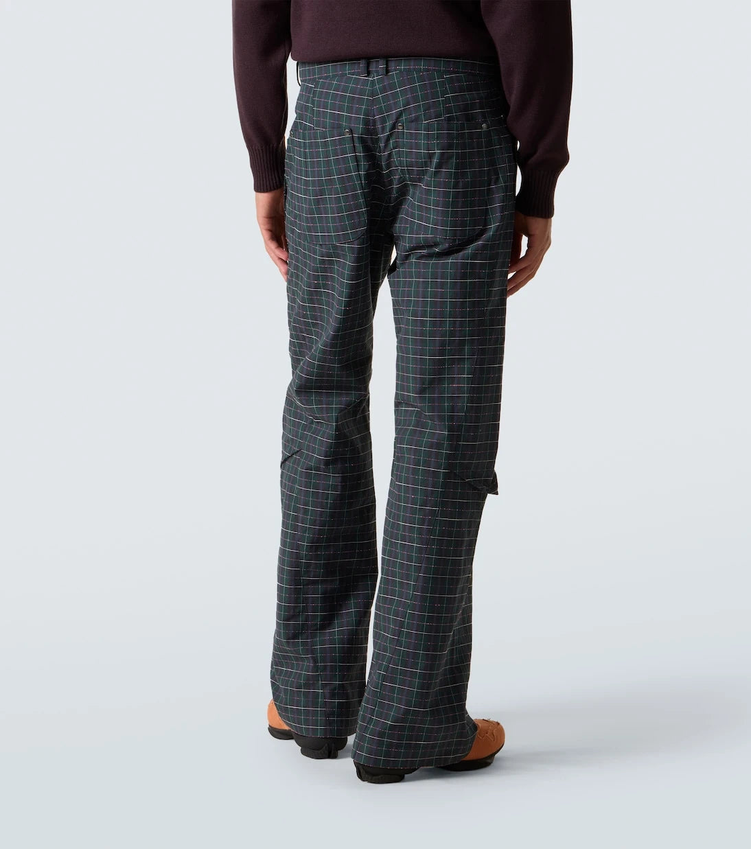 Kiko Kostadinov - Kraner checked cotton-blend wide-leg pants