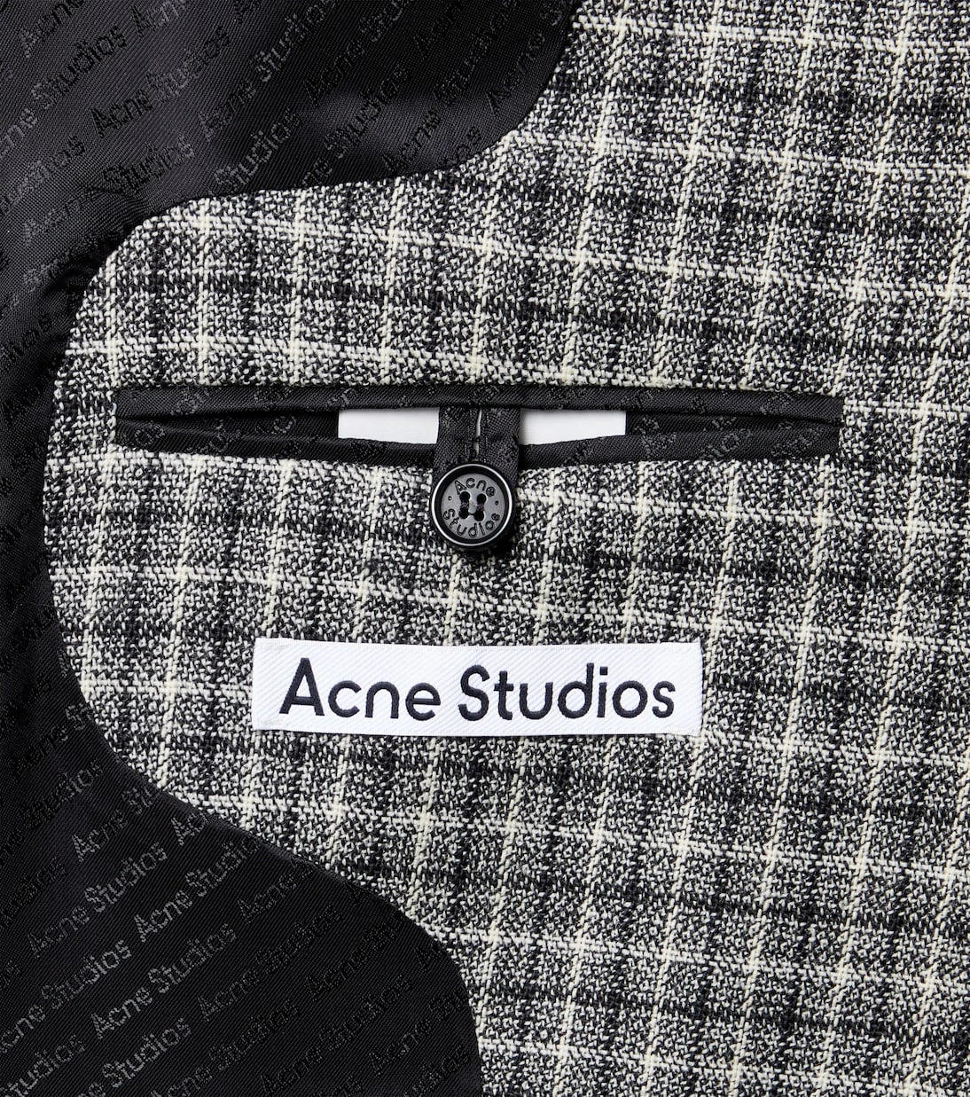 Acne Studios - Checked wool suit jacket