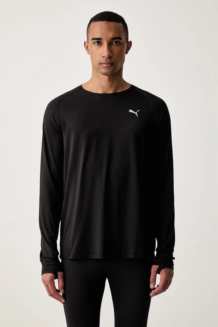 Puma erkek koşu uzun kollu üst Cloudspun