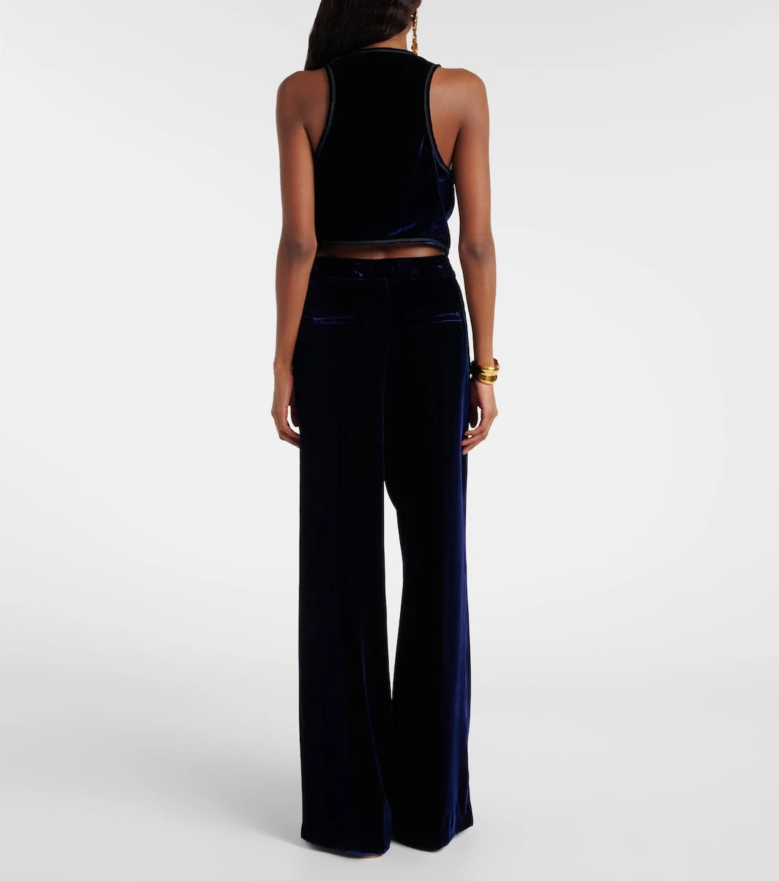 Etro - Velvet wide-leg pants