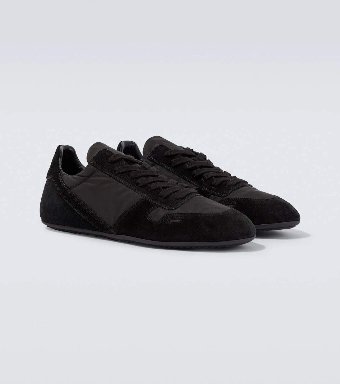 Rick Owens - Minimal Sneaks suede-trimmed sneakers