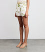 Camilla White Linen Botanical Utopia Shorts