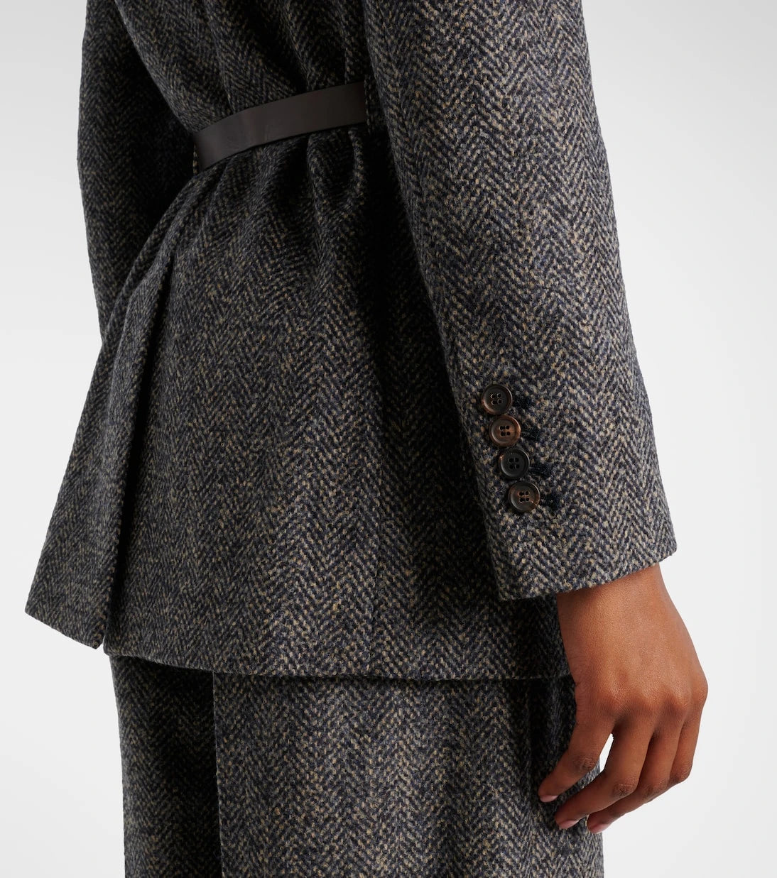 Brunello Cucinelli - Herringbone Monili wool-blend tweed blazer