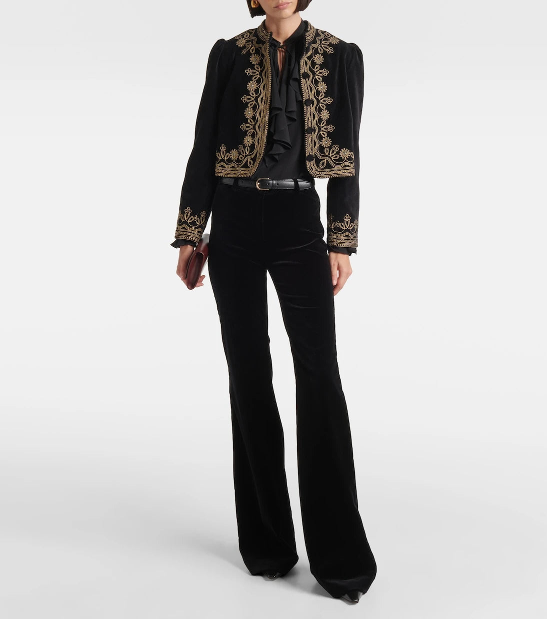 Rixo - Denver embroidered cotton jacket