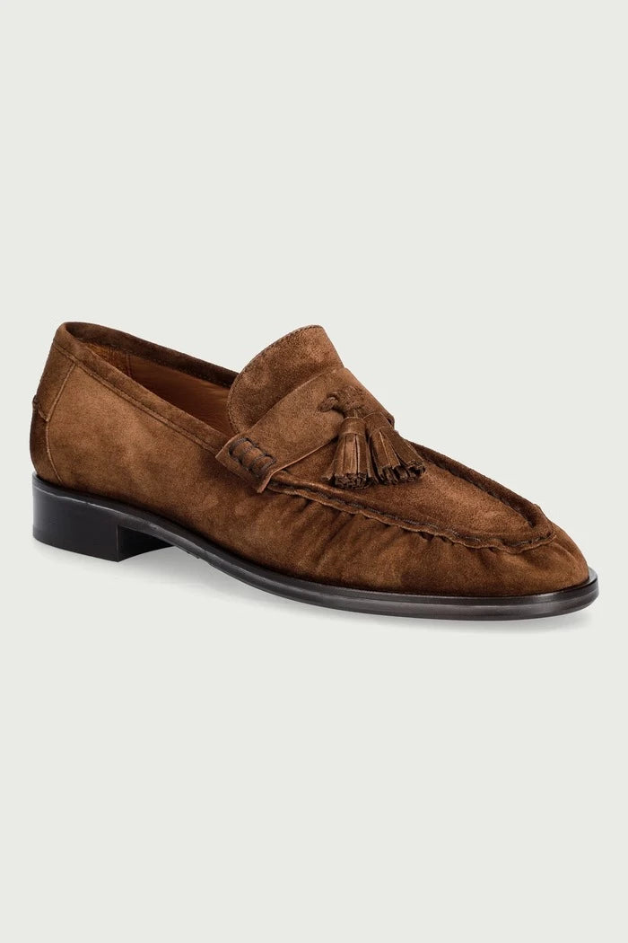 Kadın süet mokasenler Arabica babysilk suede 554