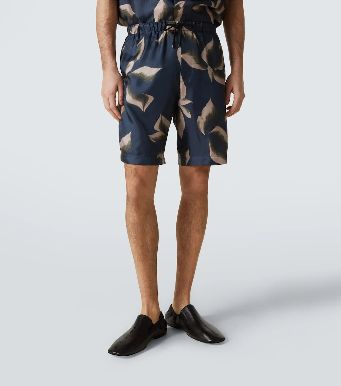 Dries Van Noten - Printed silk shorts