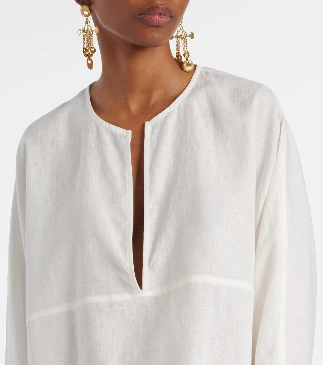 Asceno - Oversized linen top