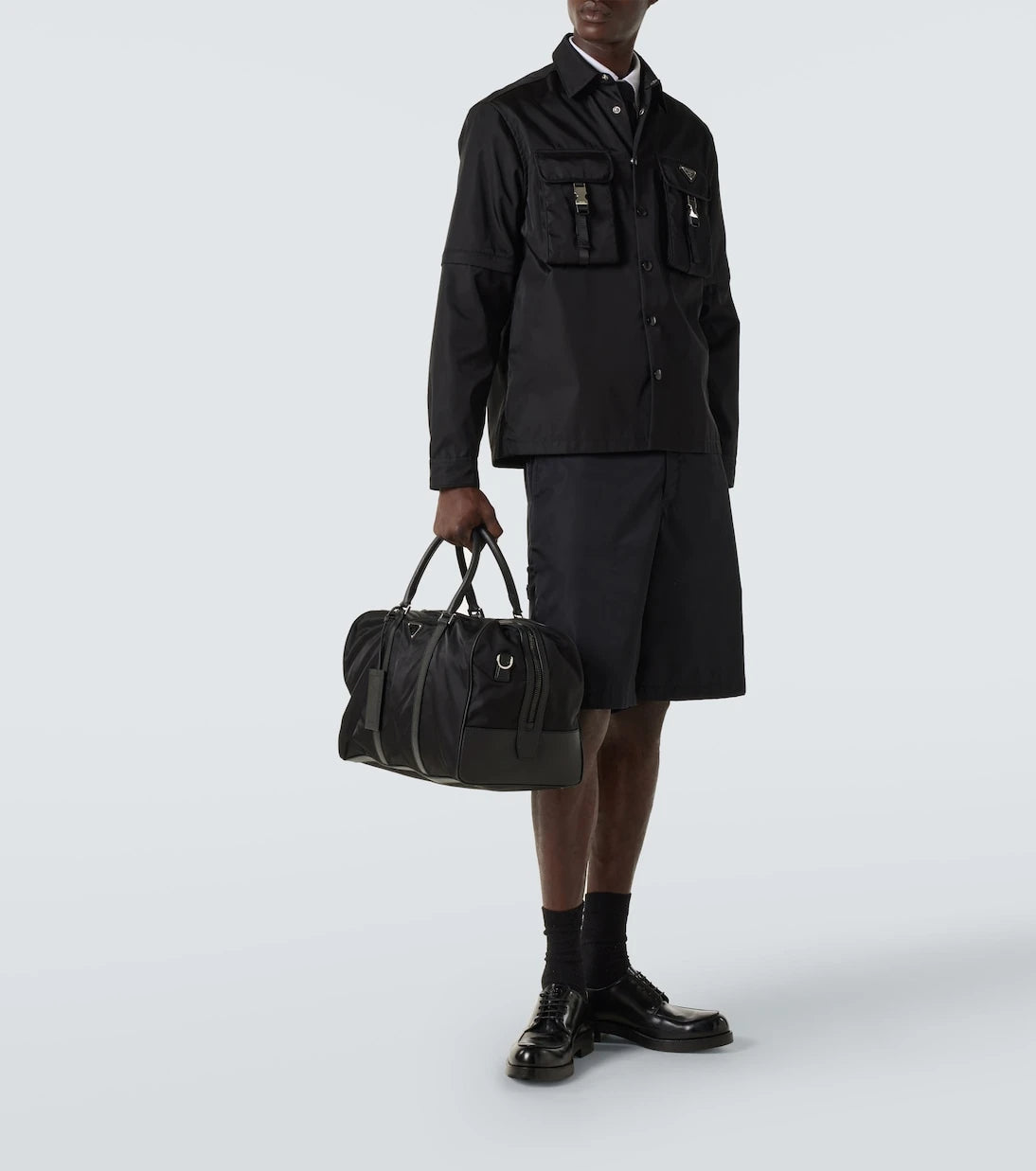 Prada - Re-Nylon and Saffiano leather duffel bag