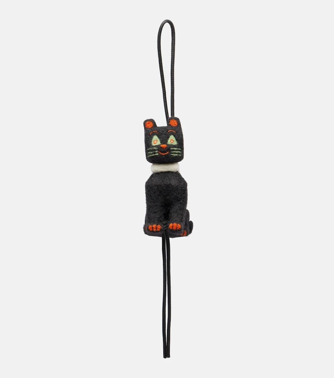 Loewe - x Louis Wain Cats leather-trimmed wool bag charm