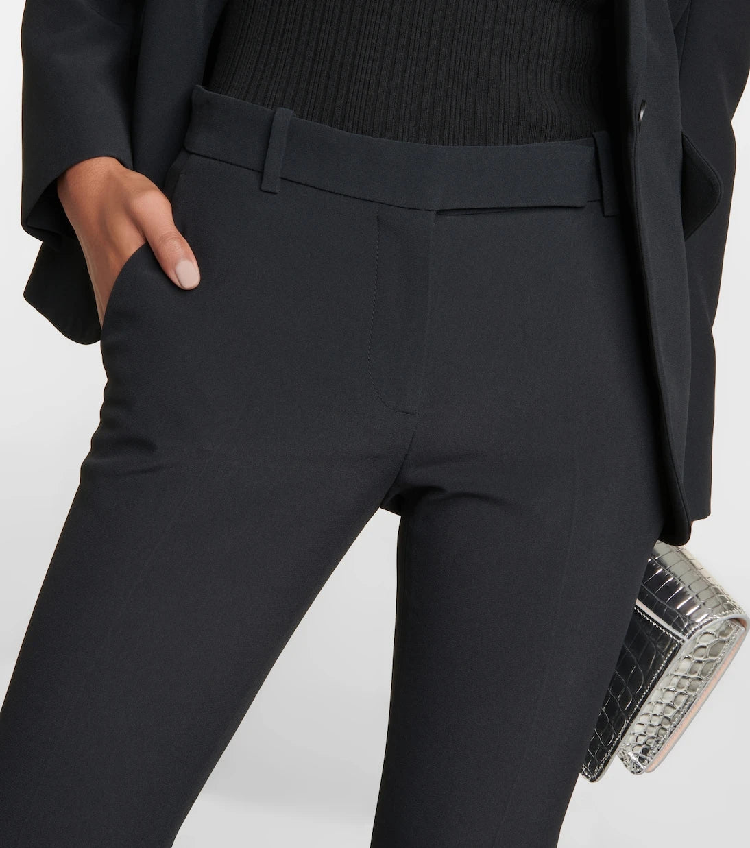 McQueen - Mid-rise flared pants
