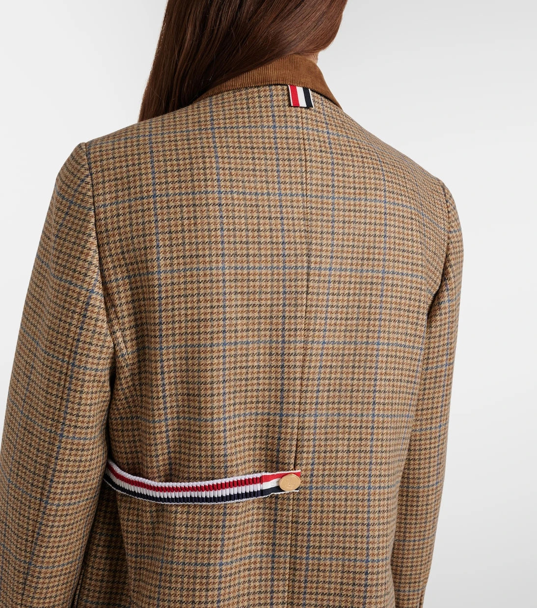 Thom Browne - Gunclub ekose yün blazer