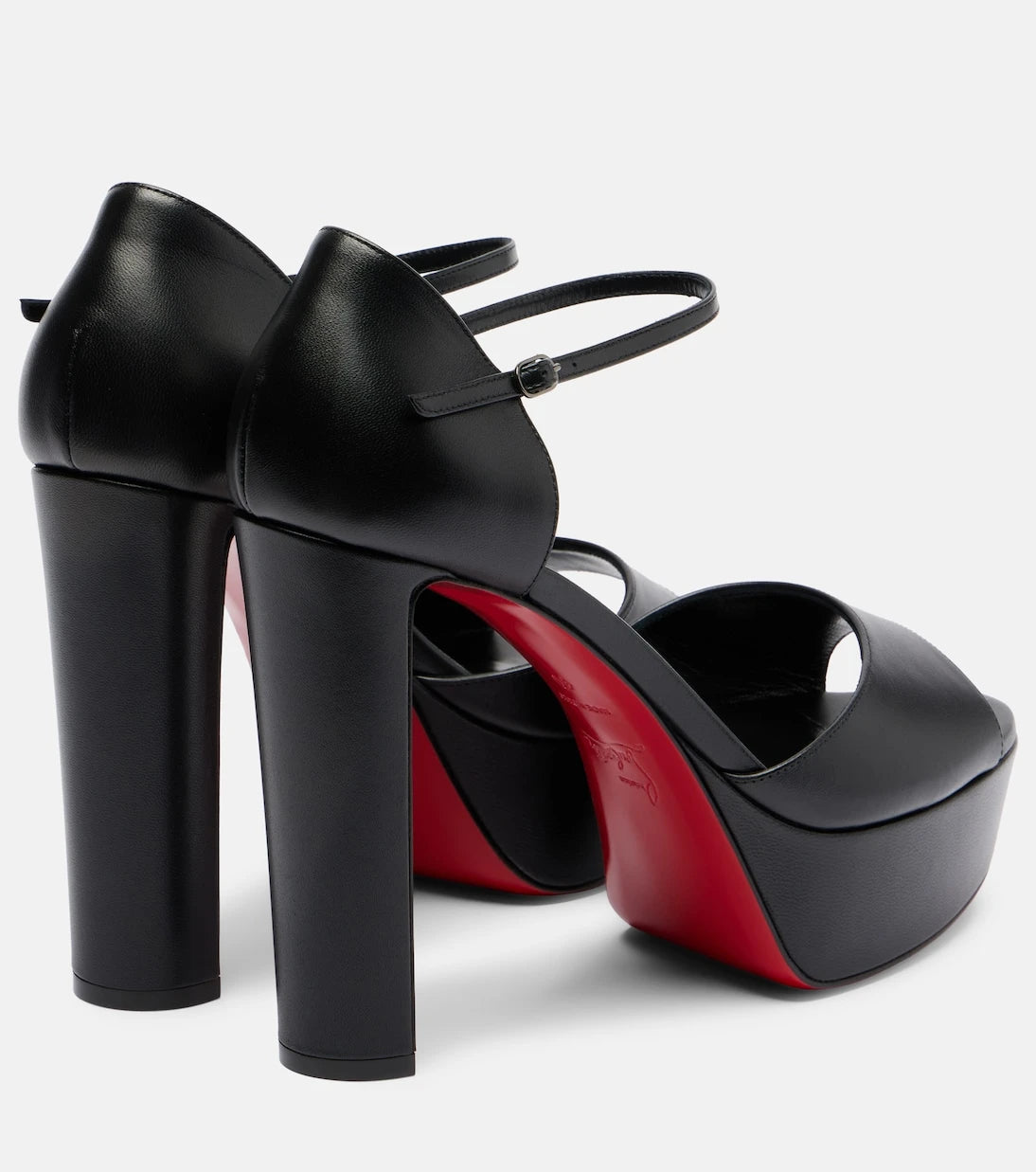 Christian Louboutin - Sandaloo 130 leather platform sandals