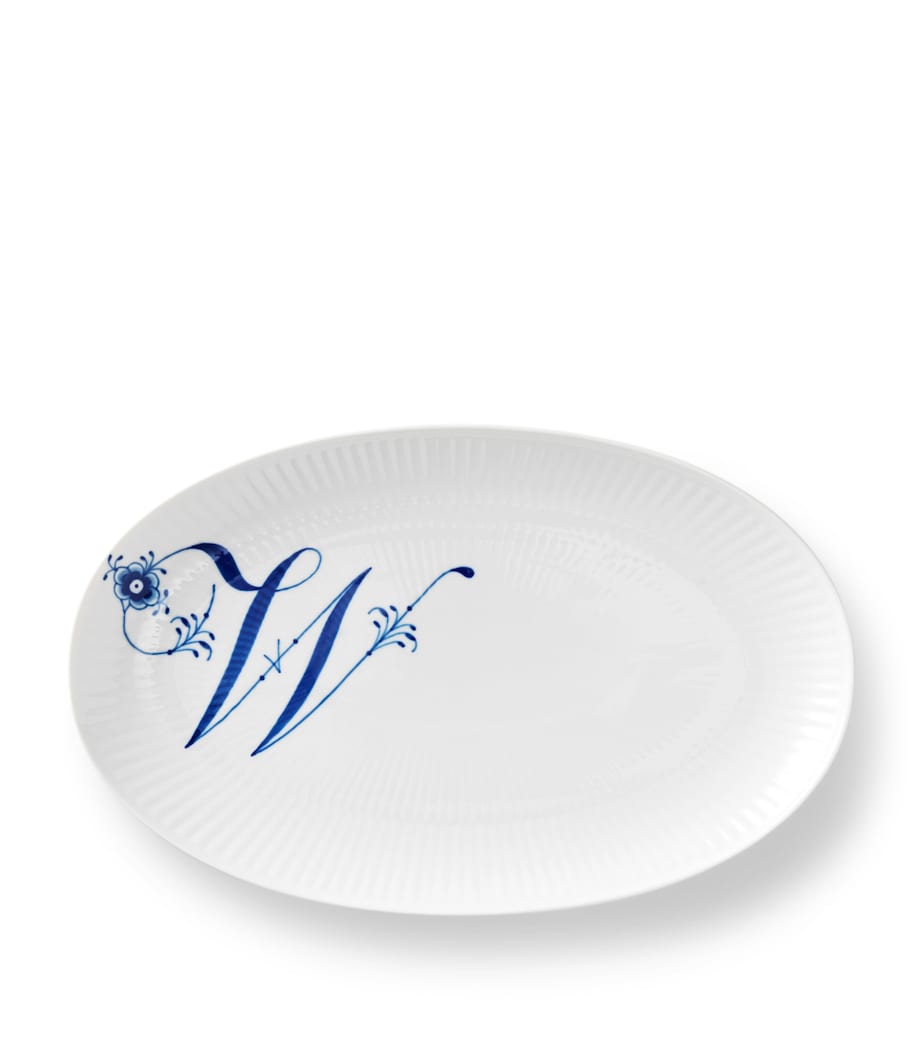 Royal Copenhagen Alphabet Coll Oval Plate (23.5cm)