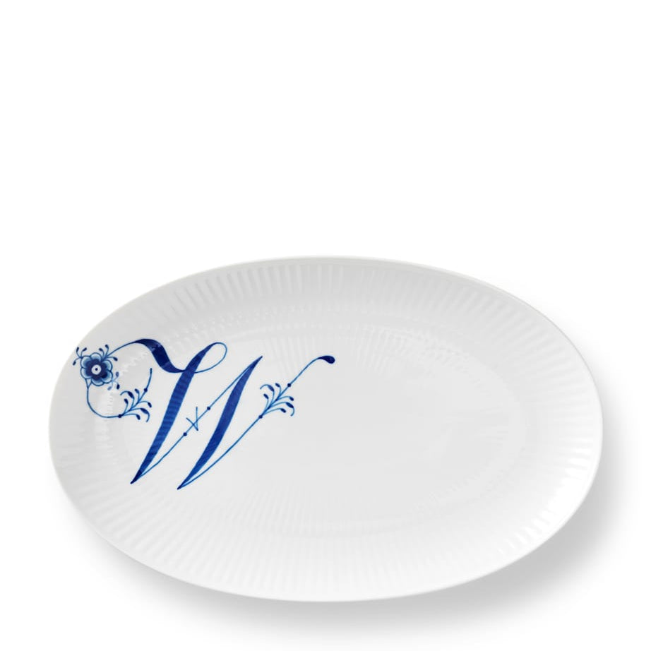 Royal Copenhagen Alphabet Coll Oval Plate (23.5cm)