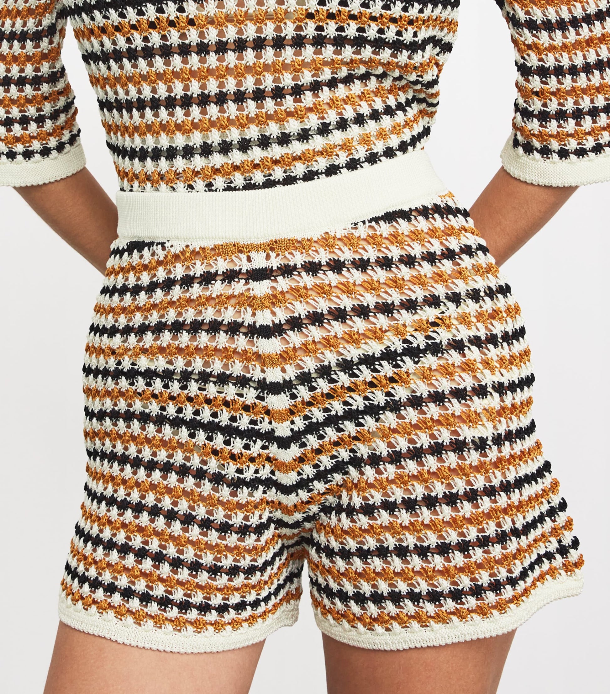 Multi Cotton-Blend Disco Shorts